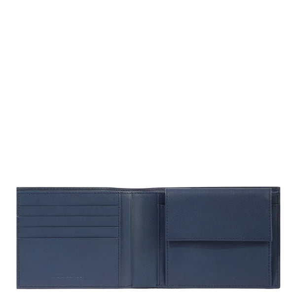 Piquadro - Wallet with coin pouch and RFID Blu - PU257S133R - BLU