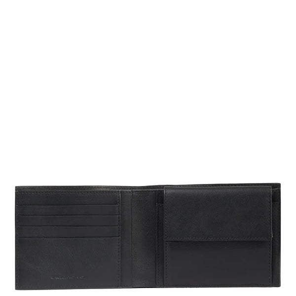 Piquadro - Wallet with coin pouch and RFID Nero - PU257S133R - NERO
