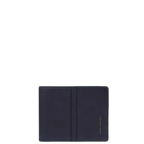 Piquadro - Hedley Blu Wallet with coin pouch and RFID - PU4518W130R - BLU