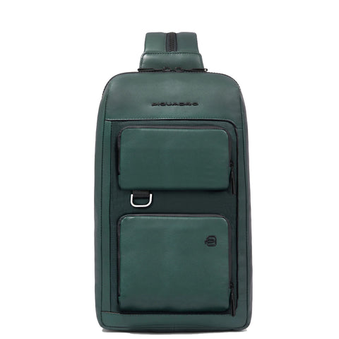 Piquadro - Liko Verde Mono Sling Bag - CA6441W131 - VERDE