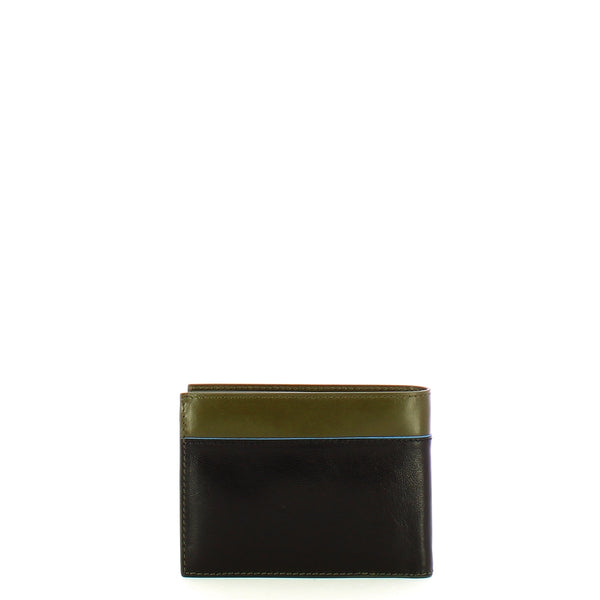 Piquadro - B2 Revamp Verde Nero RFID Wallet with coin pouch - PU257B2VR - VERDE/NERO