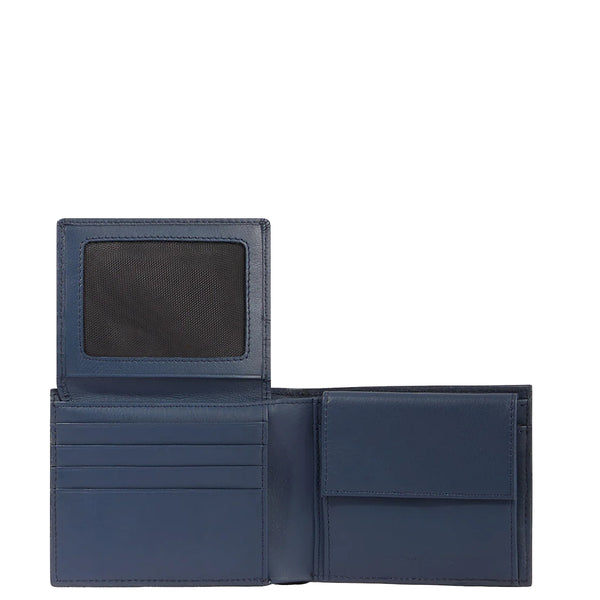 Piquadro - Portafoglio con porta documenti RFID Blu - PU4518S133R - BLU