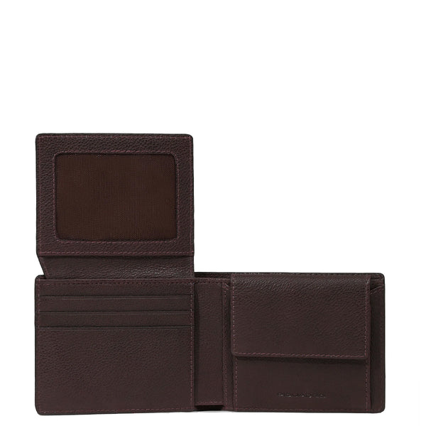 Piquadro - Hedley Testa Moro Wallet with coin pouch and RFID - PU4518W130R - TESTA/MORO