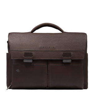 Piquadro - Hedley 12.9 Testa Moro Laptop Briefcase - CA6024W130 - TESTA/MORO