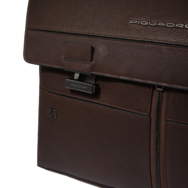 Piquadro - Hedley 12.9 Testa Moro Laptop Briefcase - CA6024W130 - TESTA/MORO
