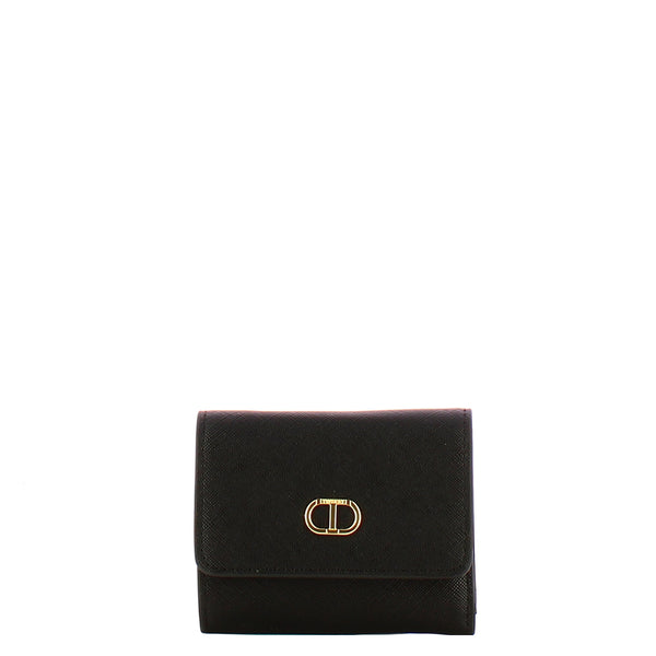 Twinset - Small wallet with flap Nero - 242TH7025 - NERO