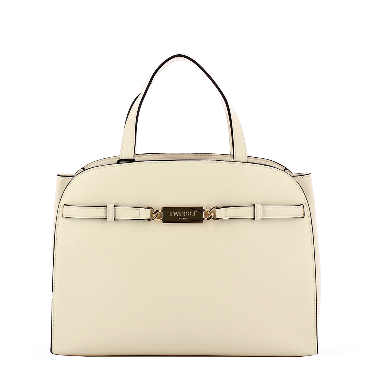 Twinset - Bauletto White Cream Handbag - 242TD8340 - WHITE/CREAM
