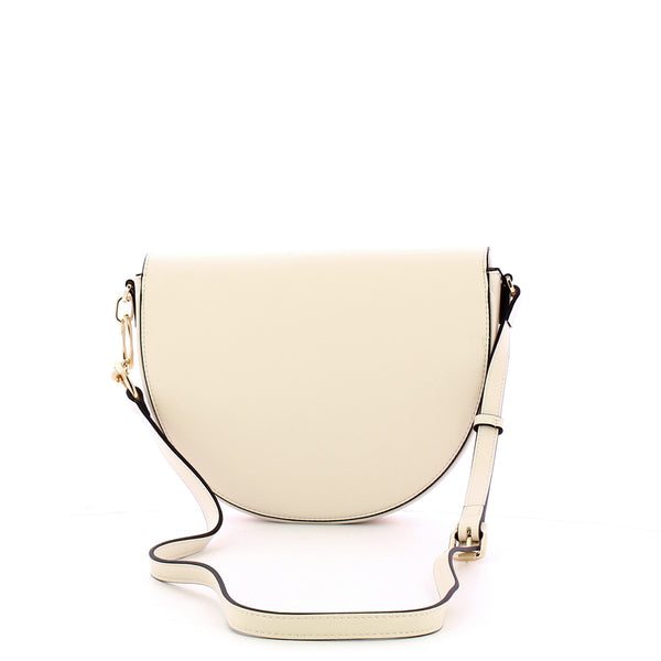 Twinset - Round White Cream Crossbody Bag - 242TD8343 - WHITE/CREAM
