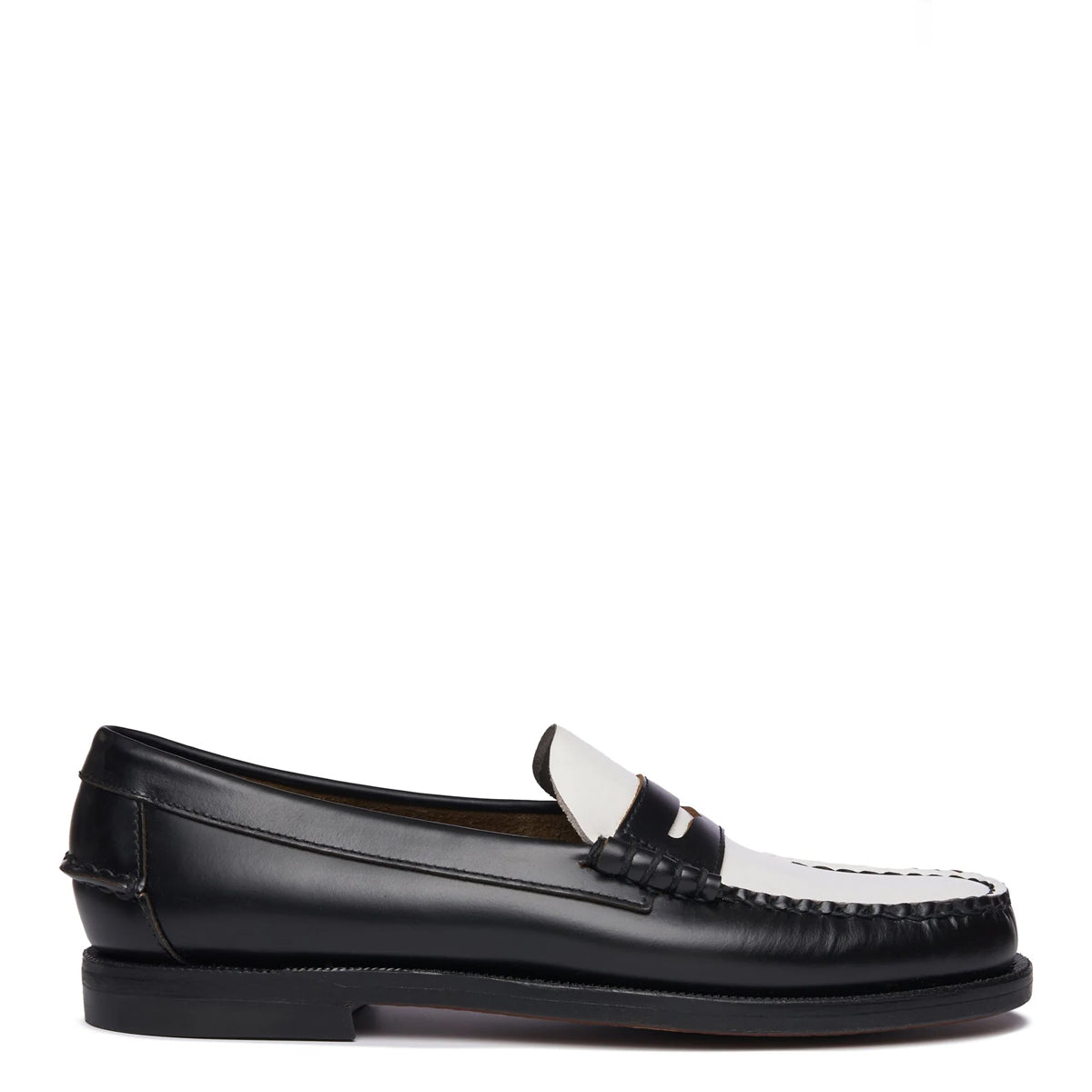 Sebago - Classic Dan Black White Black Women's Loafers - 7001530 - BLACK-WHITE/-/BLACK