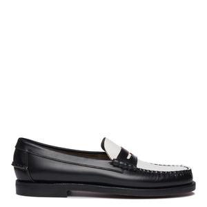 Sebago - Classic Dan Black White Black Women's Loafers - 7001530 - BLACK-WHITE/-/BLACK
