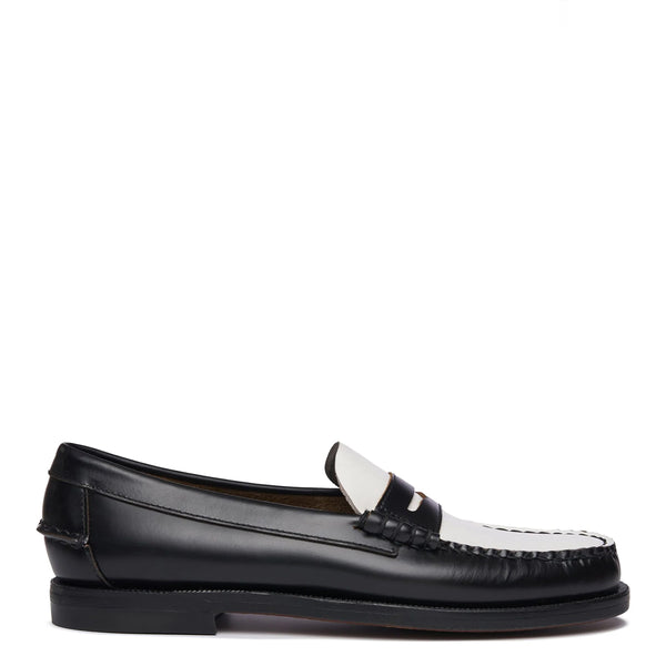 Sebago - Classic Dan Black White Black Women's Loafers - 7001530 - BLACK-WHITE/-/BLACK