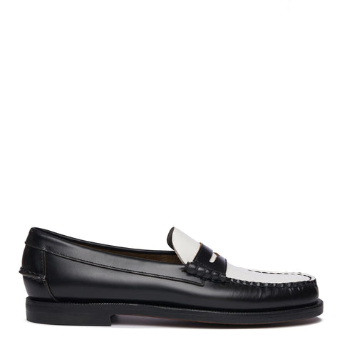 Sebago - Classic Dan Black White Black Women's Loafers - 7001530 - BLACK-WHITE/-/BLACK