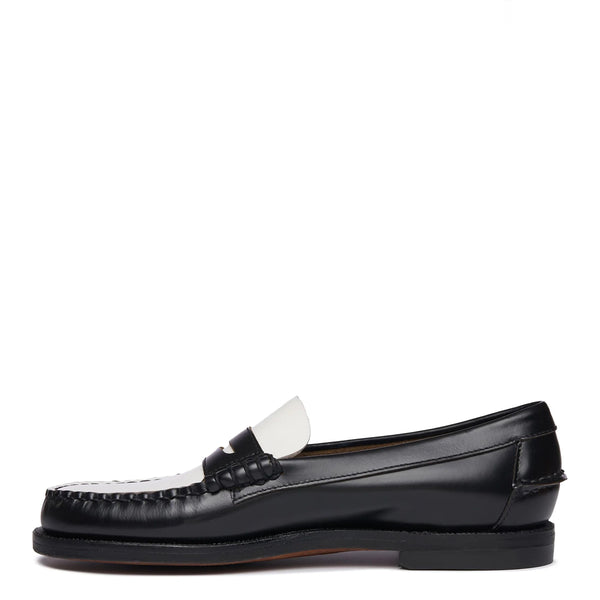 Sebago - Classic Dan Black White Black Women's Loafers - 7001530 - BLACK-WHITE/-/BLACK