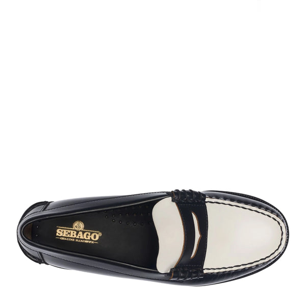 Sebago - Classic Dan Black White Black Women's Loafers - 7001530 - BLACK-WHITE/-/BLACK