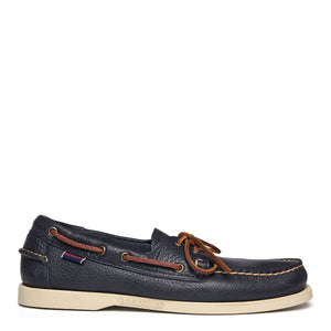 Sebago - Portland Martellato Blue Navy Boat Shoe - 73118WW - BLUE/NAVY