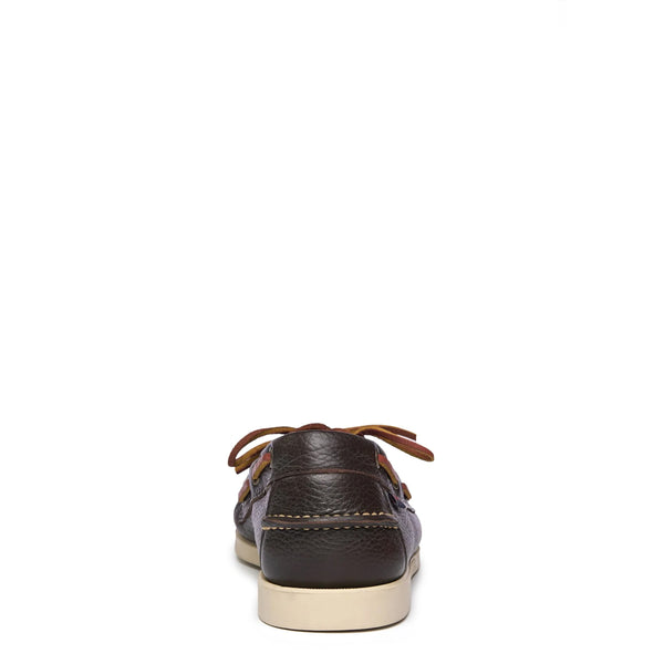 Sebago - Scarpa da barca Portland Martellato Dark Brown - 73118WW - DK/BROWN