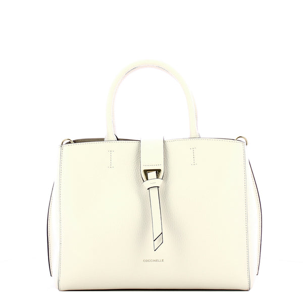 Coccinelle - Alba Brillant White Handbag - DTK180180 - BRILLANT/WHITE