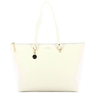 Coccinelle - Alpha Brillant White Shoulder Bag - DTP110180 - BRILLANT/WHITE