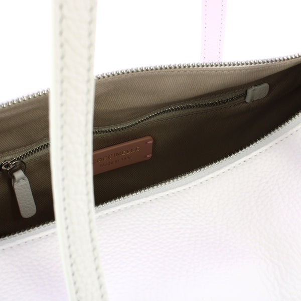 Coccinelle - Aries Brillant White Shoulder Bag - D0A110170 - BRILLANT/WHITE