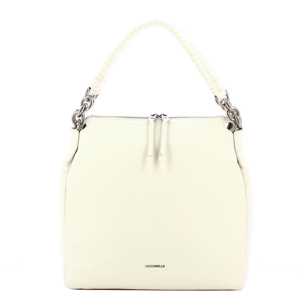 Coccinelle - Maelody Brillant White Shoulder Bag - DQK110180 - BRILLANT/WHITE