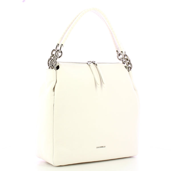 Coccinelle - Maelody Brillant White Shoulder Bag - DQK110180 - BRILLANT/WHITE