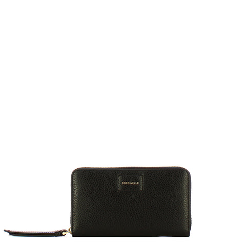 Coccinelle - Voile Zip Around Large Noir Wallet - DJP113280 - NOIR