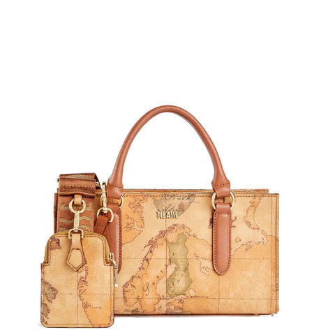 Alviero Martini 1a Classe - Geo Classic Naturale Handbag - CE0526000 - NATURALE