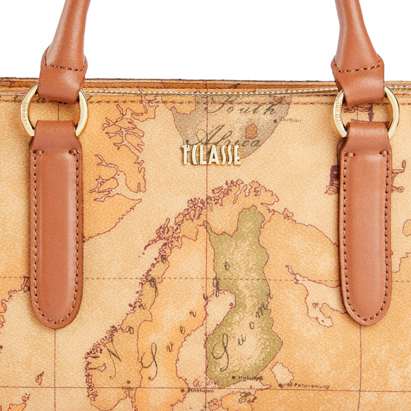 Alviero Martini 1a Classe - Geo Classic Naturale Handbag - CE0526000 - NATURALE