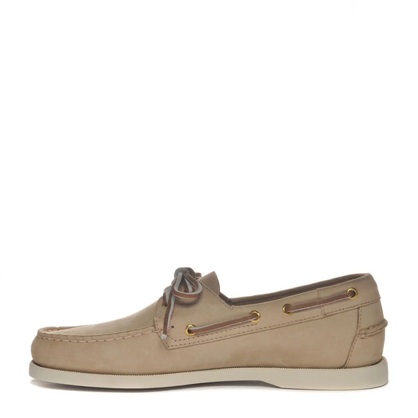 Sebago - Scarpa da barca Portland Nubuck Beige Camel Beige - 7000GA0 - BEIGE/CAMEL/-/BEIGE