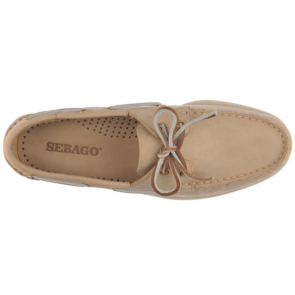 Sebago - Scarpa da barca Portland Nubuck Beige Camel Beige - 7000GA0 - BEIGE/CAMEL/-/BEIGE