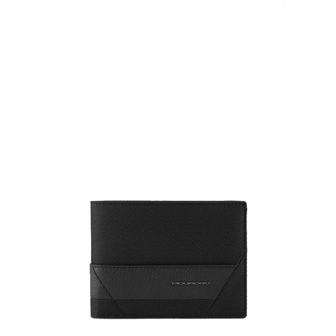 Piquadro - Portafoglio in tessuto e pelle Nero - PU1392W109R - NERO
