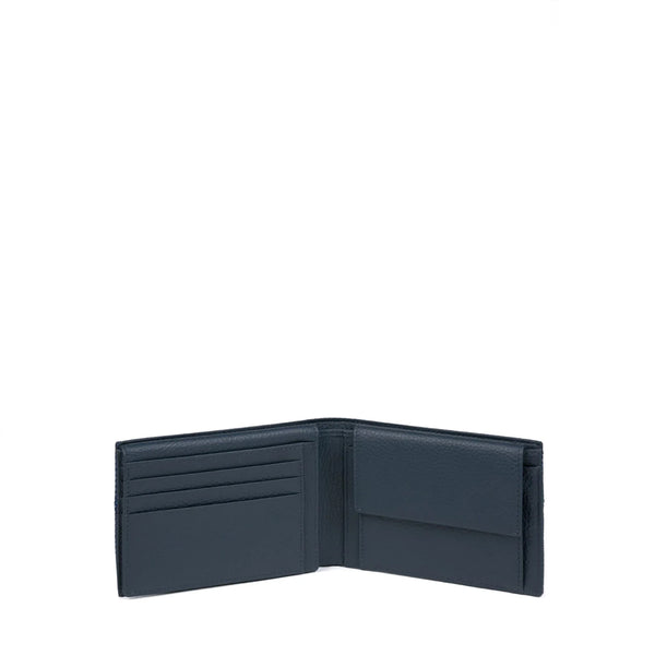 Piquadro - Portafoglio in tessuto e pelle Blu - PU1392W109R - BLU