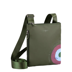 Aeronautica Militare - Runway Verde Flat Crossbody Bag - AM551 - VERDE