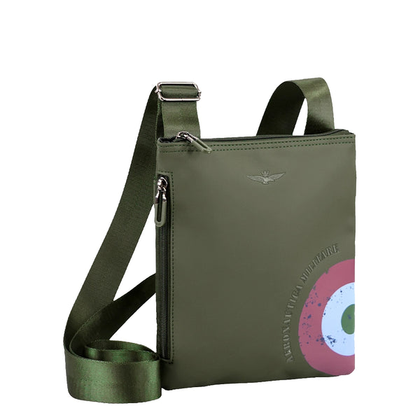 Aeronautica Militare - Runway Verde Flat Crossbody Bag - AM551 - VERDE