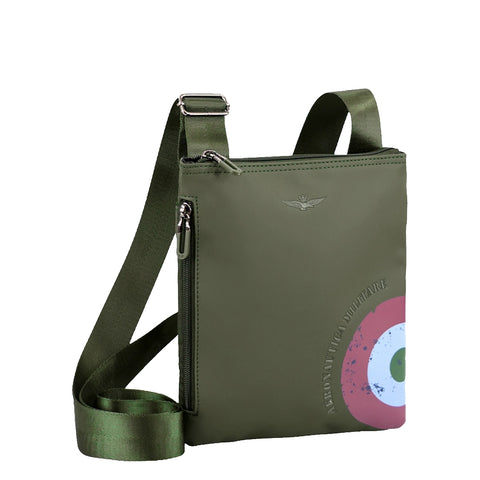 Aeronautica Militare - Runway Verde Flat Crossbody Bag - AM551 - VERDE