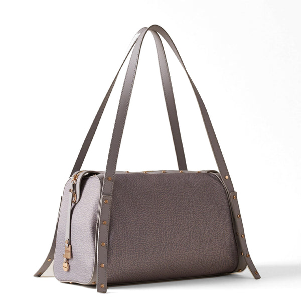 Borbonese - Metropole Medium Cloud Handbag - 933257I15 - CLOUD