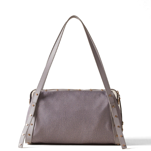 Borbonese - Metropole Medium Cloud Handbag - 933257I15 - CLOUD