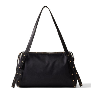 Borbonese - Metropole Medium Dark Black Handbag - 933257I15 - DARK/BLACK