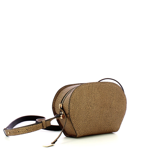 Borbonese - Small Camera Case S OP Naturale Nero - 924389AT4 - OP/NATURALE/NERO