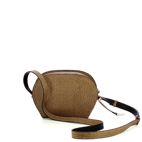 Borbonese - Small Camera Case S OP Naturale Nero - 924389AT4 - OP/NATURALE/NERO