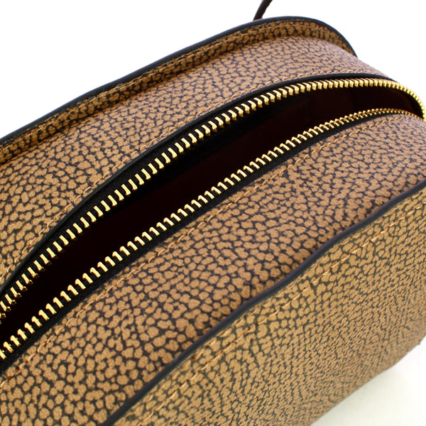Borbonese - Small Camera Case S OP Naturale Nero - 924389AT4 - OP/NATURALE/NERO