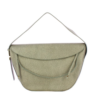 Borbonese - Hobo M Clay Grey Shoulder Bag - 924427AN0 - CLAY/GREY