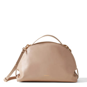 Borbonese - Sexy Bag Medium leather Porridge Handbag - 923330AZ0 - PORRIDGE