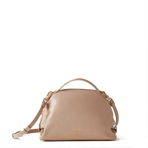 Borbonese - Sexy Bag Small leather Porridge Handbag - 923329AZ0 - PORRIDGE
