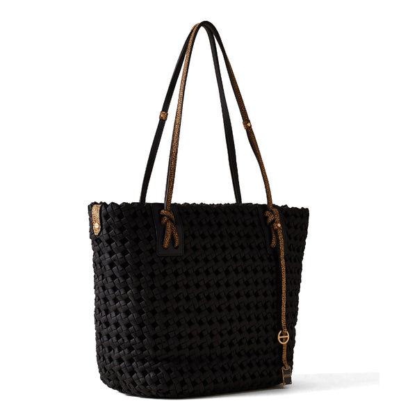 Borbonese - La Nido Large Nero OP Naturale Shopping Bag - 924828AZ1 - NERO/OP/NATURALE