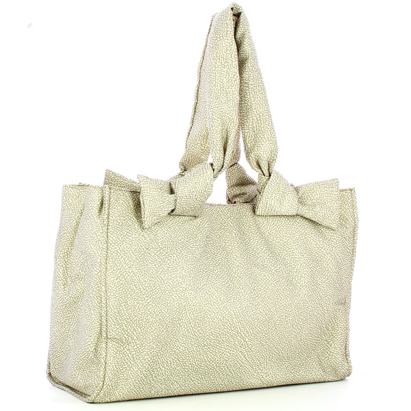 Borbonese - Large Sabbia Shoulder Bag - 933495I15 - SABBIA