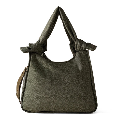 Borbonese - Hobo Bag Lover Medium Verde Militare - 933496I15 - VERDE/MILITARE
