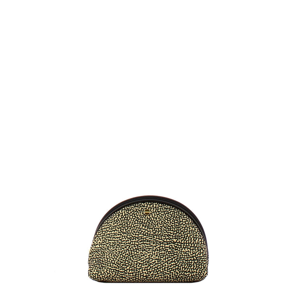 Borbonese - Set of 3 Pouches OP Naturale Nero - 932026I15 - OP/NATURALE/NERO