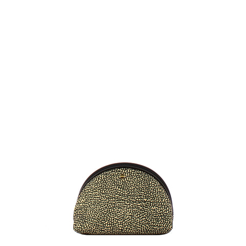 Borbonese - Set of 3 Pouches OP Naturale Nero - 932026I15 - OP/NATURALE/NERO