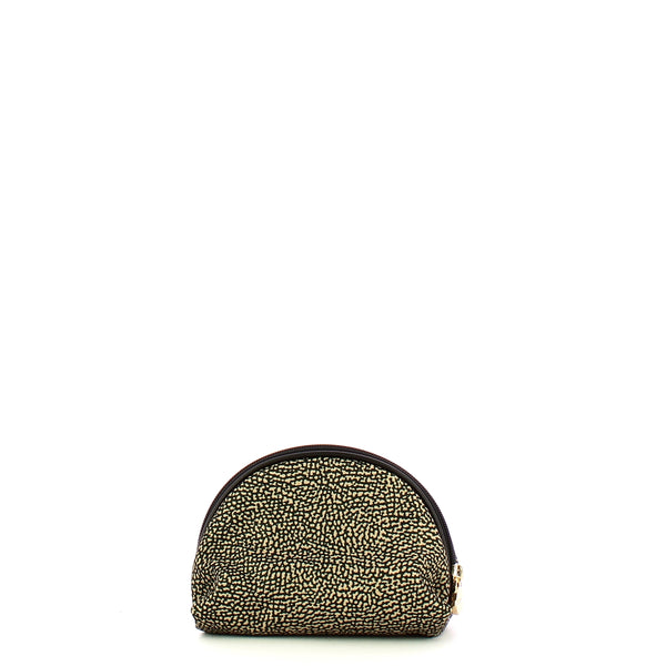 Borbonese - Set of 3 Pouches OP Naturale Nero - 932026I15 - OP/NATURALE/NERO